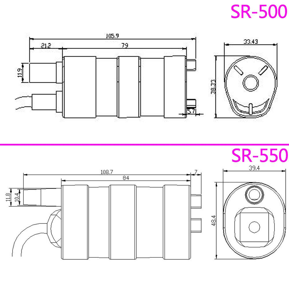 High Lift 5M 12V 24V High Pressure DC Submersible Pump 600L/H 1000L/H Micro Straight Slotted Cutting Rhinestone Pump Customized
