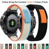 Pulseira de Laço de Nylon 22mm 26mm para Garmin Fenix 8 51mm 7X 7 Pro Fenix 6X 6 5X 5Plus Tactix 7 Pulseira de Smartwatch Alta Forerunner 965 945