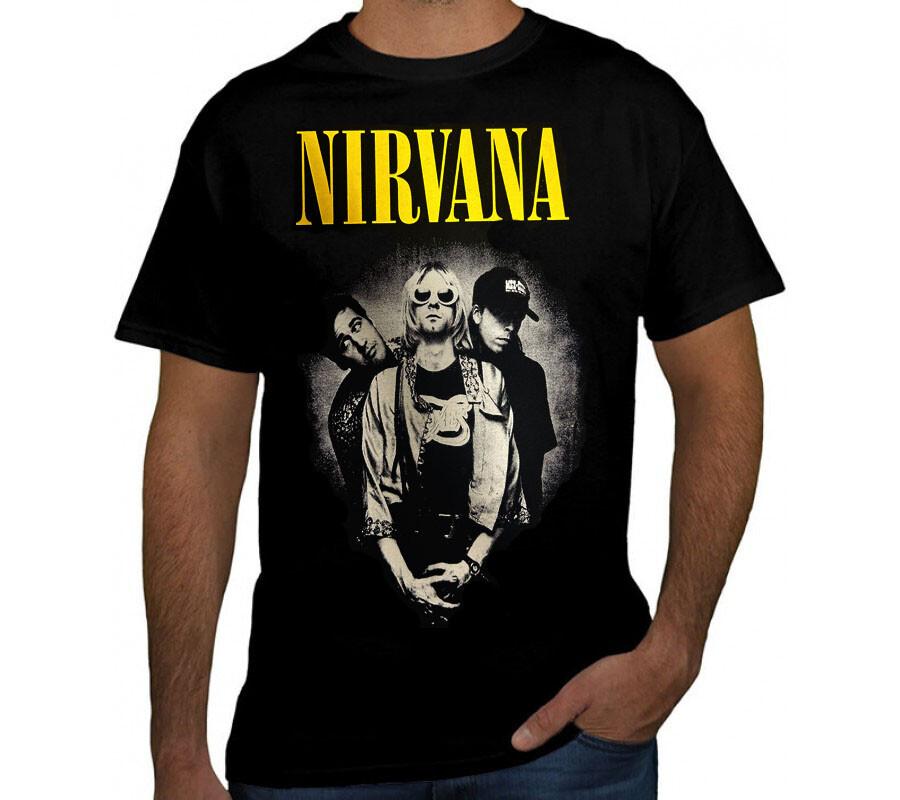 NIRVANA TRIO Punk Rock Black T-shirt XXXL