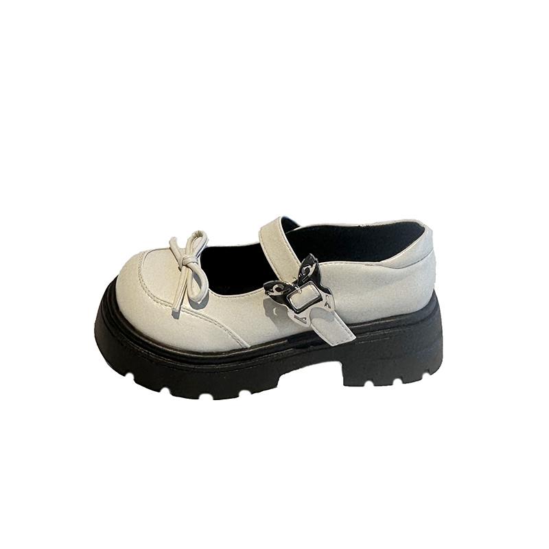 

Fashion Shoes Female 2025 Mary Janes Women s High Heel Platform Dress Pumps Women Bow Tie Round Toe Med Heel Buckle Strap Shoes Women 35 покинуть белый