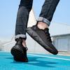 Summer New Men's Breathable Mesh Shoes, Lightweight and Non Slip Running Shoes, Black Flat Bottomed Women's Casual Sports Shoes