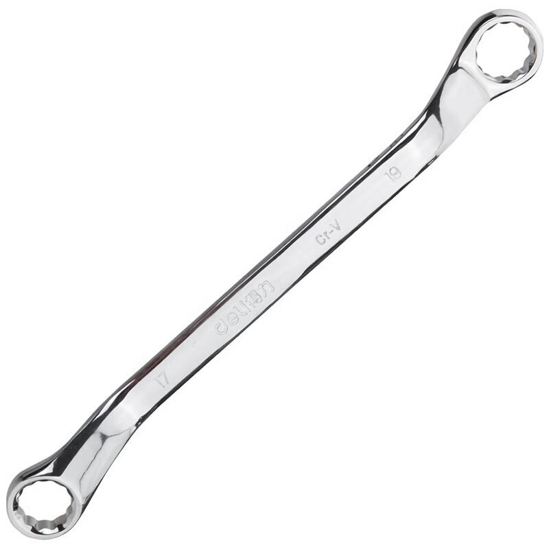 Deli Mirror Polished Double-End Box Wrench 17x19mm
