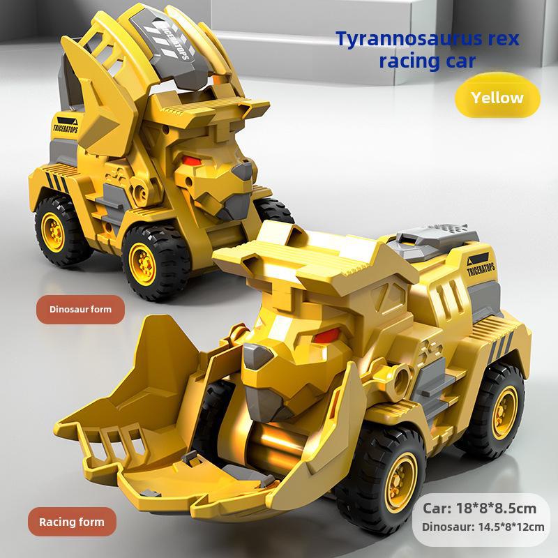 Popular Children's Deformed Toy Robot and Car Set for Educational Play At Street Markets and Night Stalls.