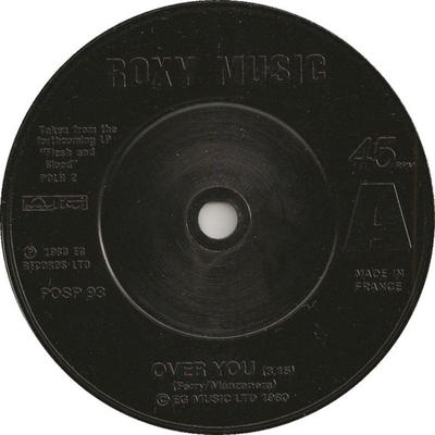 7inch Record ROXY MUSIC - Over You POSP93 Polydor 1980 UK Rock Used