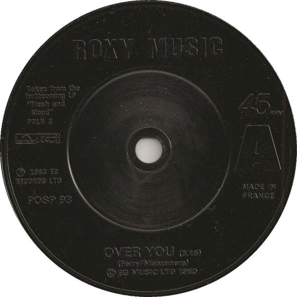 

7inch Record ROXY MUSIC - Over You POSP93 Polydor 1980 UK Rock Used