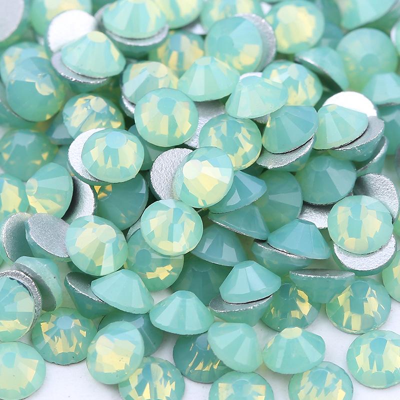 Flat Bottom Glass Protein Rhinestone Blue Pink Green White Nail Diamond Diy Manicure Jewelry Accessories Nail Decorative Diamond