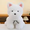 Bow Tie West Highland Plush Toy Children's Dog Dog Doll Scratching Machine Doll Home Decoration