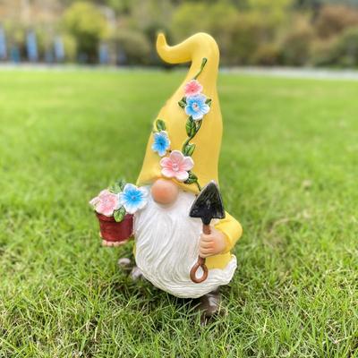 Popular Garden Ornament Dwarf Dwarf Statue Solar Light Outdoor Garden Resin Crafts Santa Claus Decorative Light Home Decor