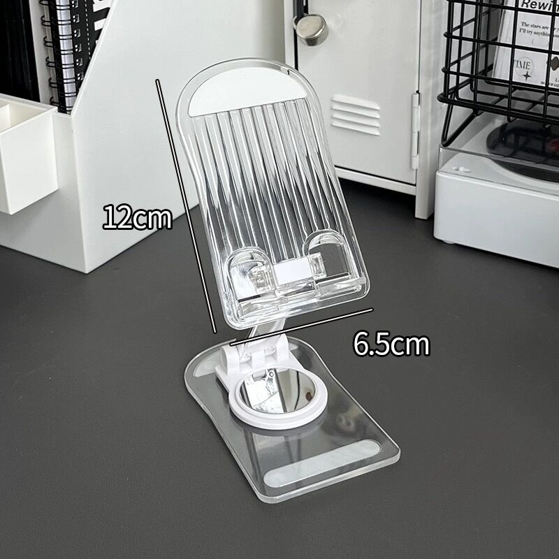 MINKYS Kawaii Portable Mobile Phone Holder Cute Phone Stand Holder Tablet PC Holder Office Office Stationery белый
