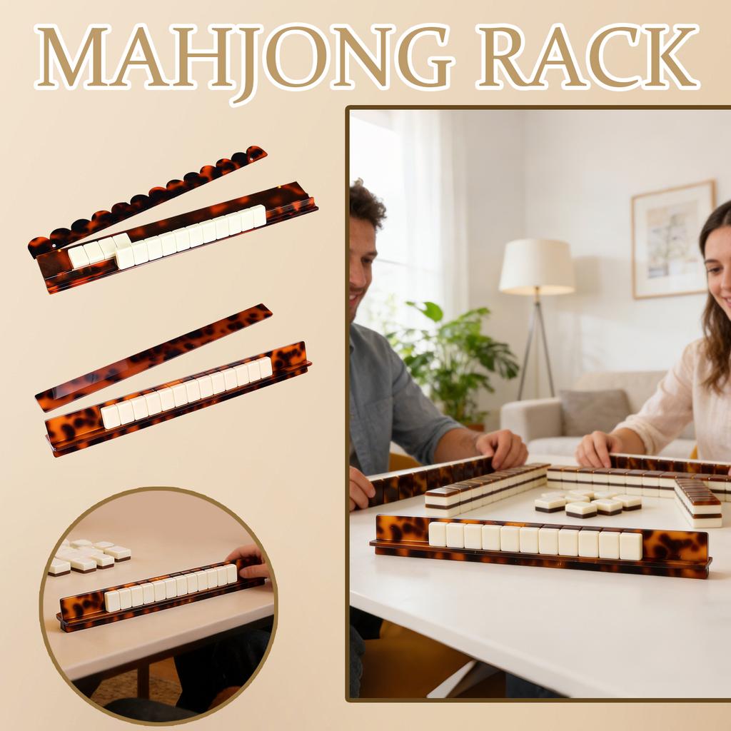 Tortoiseshell Mahjong Stand, Tortoiseshell Acrylic Mahjong Stand Set, Tortoiseshell Mahjong Stand