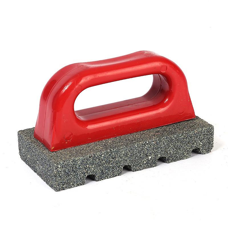 

Masonry Rubbing Stone, Fluted Rub Bricks, 24 Grit with Plastic Handle red