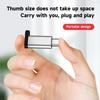 10pcs Micro USB Female To Type-C Aluminum Alloy Adapter with Lanyard Hole, V8 To Type-C Charging and Data OTG Power Adapter