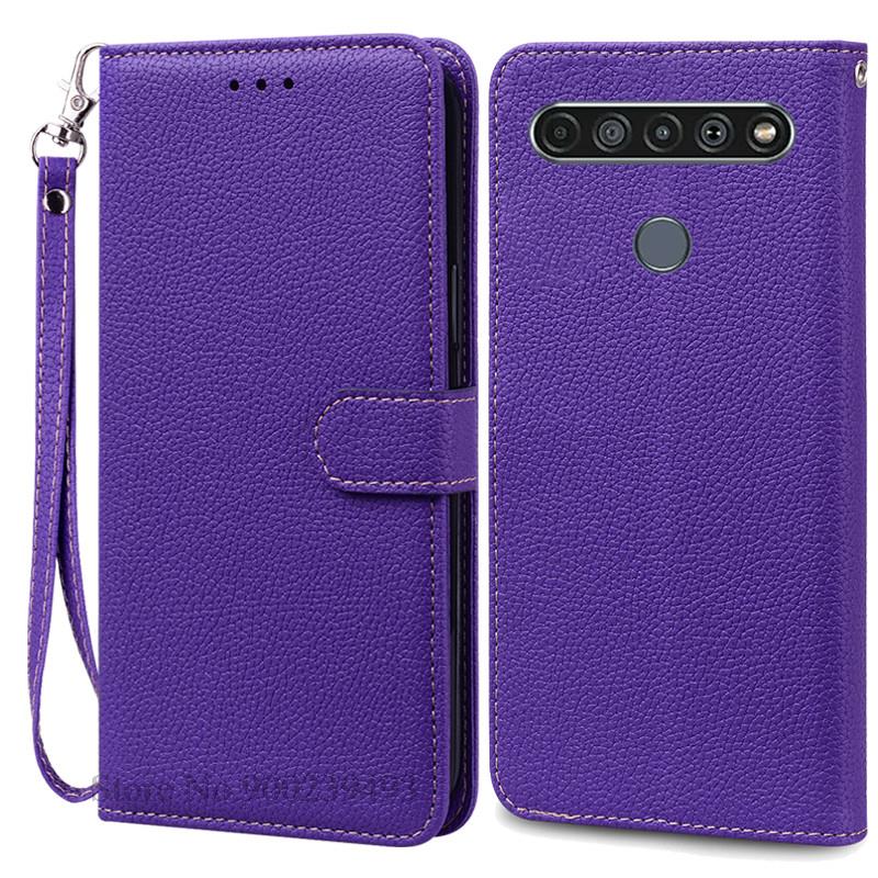 For LG K61 Etui Myk Silikon Lær Lommebok Flip Etui For LG K61 Deksel Coque For Fundas LG K61 LGK61 K 61 Telefonetuier Skall