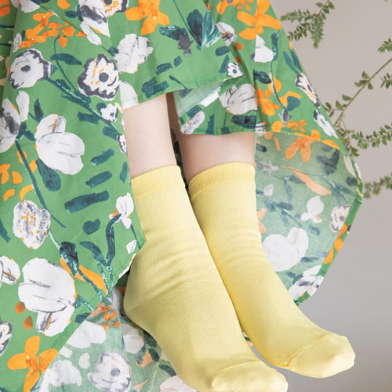 SNOOZY Glitter Sparkly Socks - Yellow