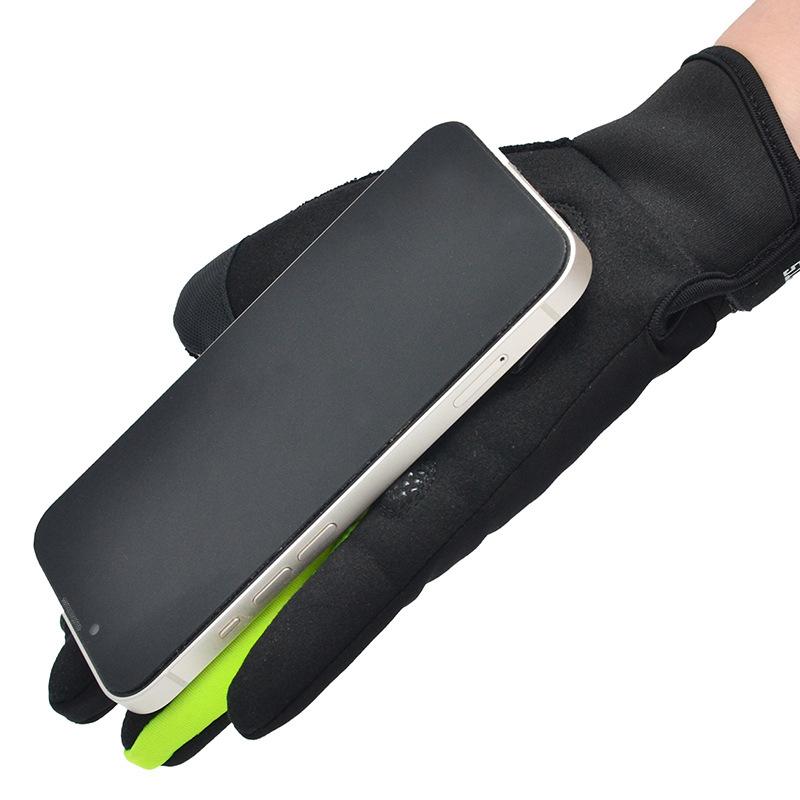 Riding Warm Gloves for Men and Women Fashion Plus Velvet Sports Outdoor Autumn and Winter Cold Proof Touch Screen Riding Anti Slip Gloves