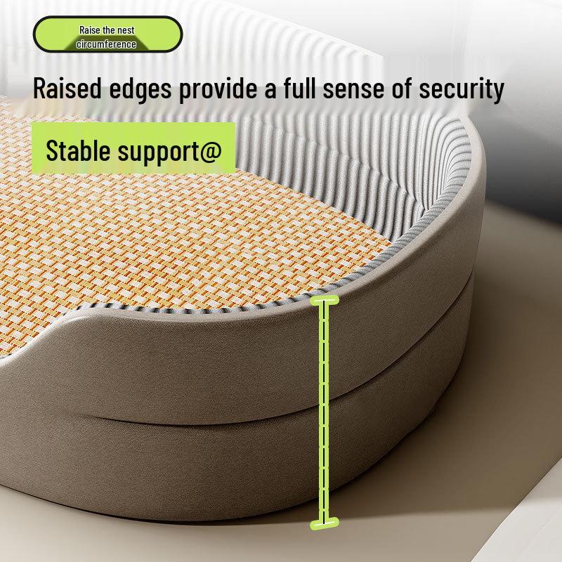 Universal Four Seasons Dog Bed with Cooling Mat for Small to Large Dogs