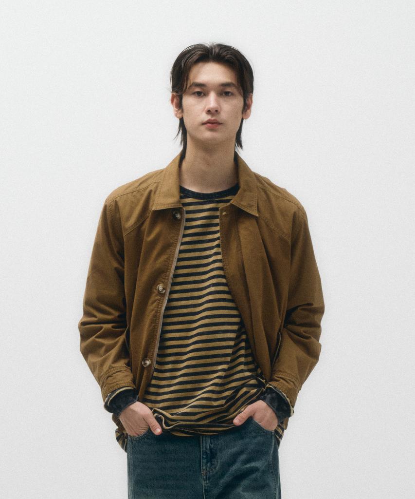 Ecorr Cotton Harrington Blouson Jacket_Beige