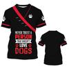Haustier Hund Kosmetiker Rollenspiel Spaß Gedrucktes Herren T-Shirt Lässig Hip-Hop Mode Kurzarm Rundhals Übergroßes Oberteil
