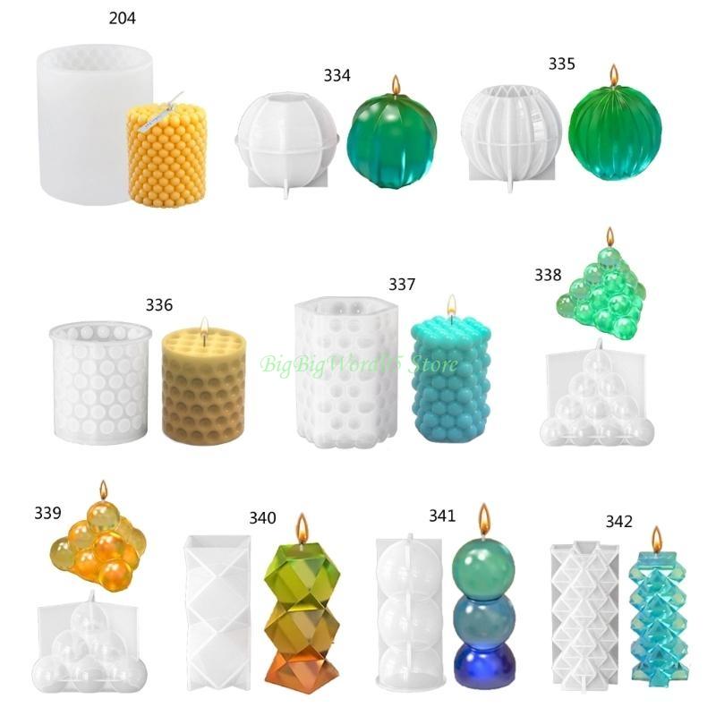 24TE Geometric Mold Silicone Mold for Candle Making Reusable Resin Epoxy Mould Casting Molds DIY Silicone Mould
