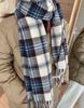 2025 Winter Red Plaid Imitation Cashmere Scarf - Warm Neck Warmer for Women & Couples