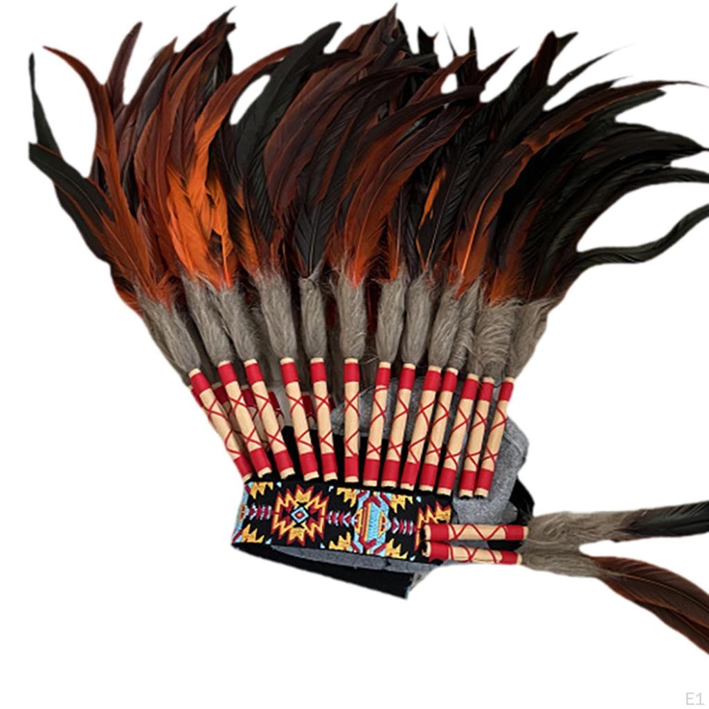 Künstlicher Federschmuck Kopfschmuck Amerikanischer Indianer Stil für Karneval Cosplay