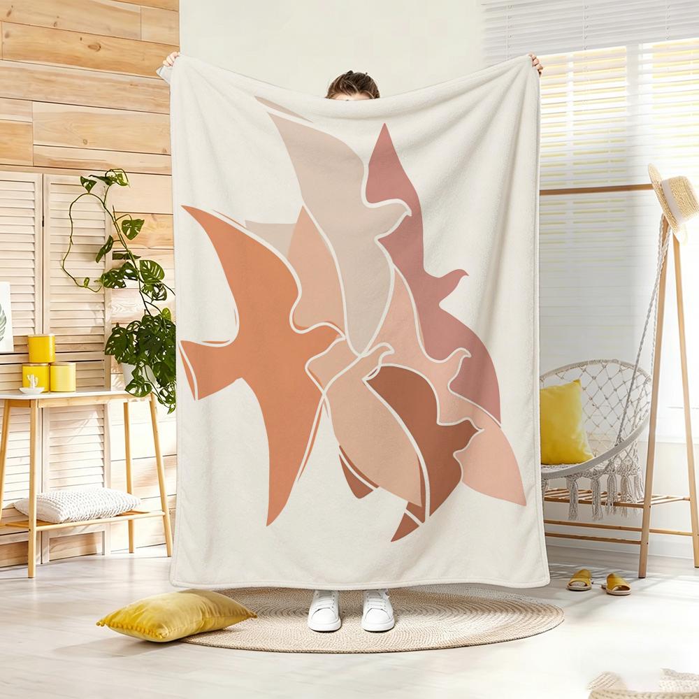 Anime A-Abstrakt Matisse Linien Mädchen Weiche Warme Decke für Schlafzimmer Wohnzimmer Bett Reise Camping Picknick Geschenk