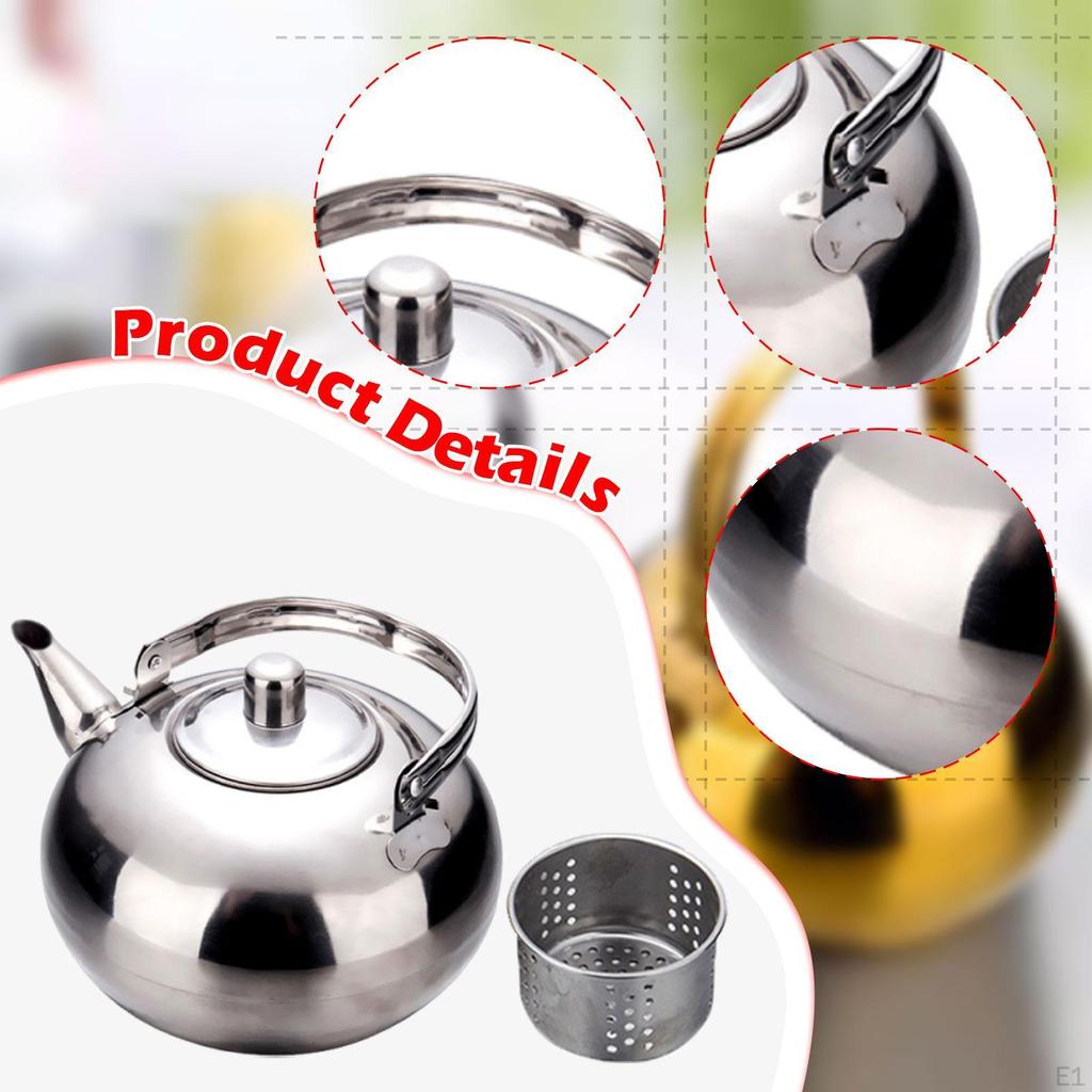 Coffee Kettle Teapot Easy To Gifts Stainless Steel with Handle Tea Jug Cookware for Camping Office