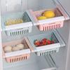 Retractable Kitchen Fridge Organizer Slide Under Shelf Drawer Box Rack Holder