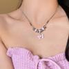 Candy Color Dopamine Necklace Female Versatile Niche Design Beaded Clavicle Chain Sweet Cool Babe Neck Chain Internet Celebrity Jewelry