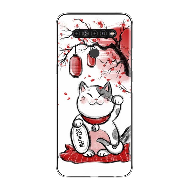 Japanese Red Sun Anime For LG V60 V50S V50 G8X G8S G8 G7 ThinQ 5G K61 K51S K41S K30 K20 Q60 Q9 Soft Phone Case