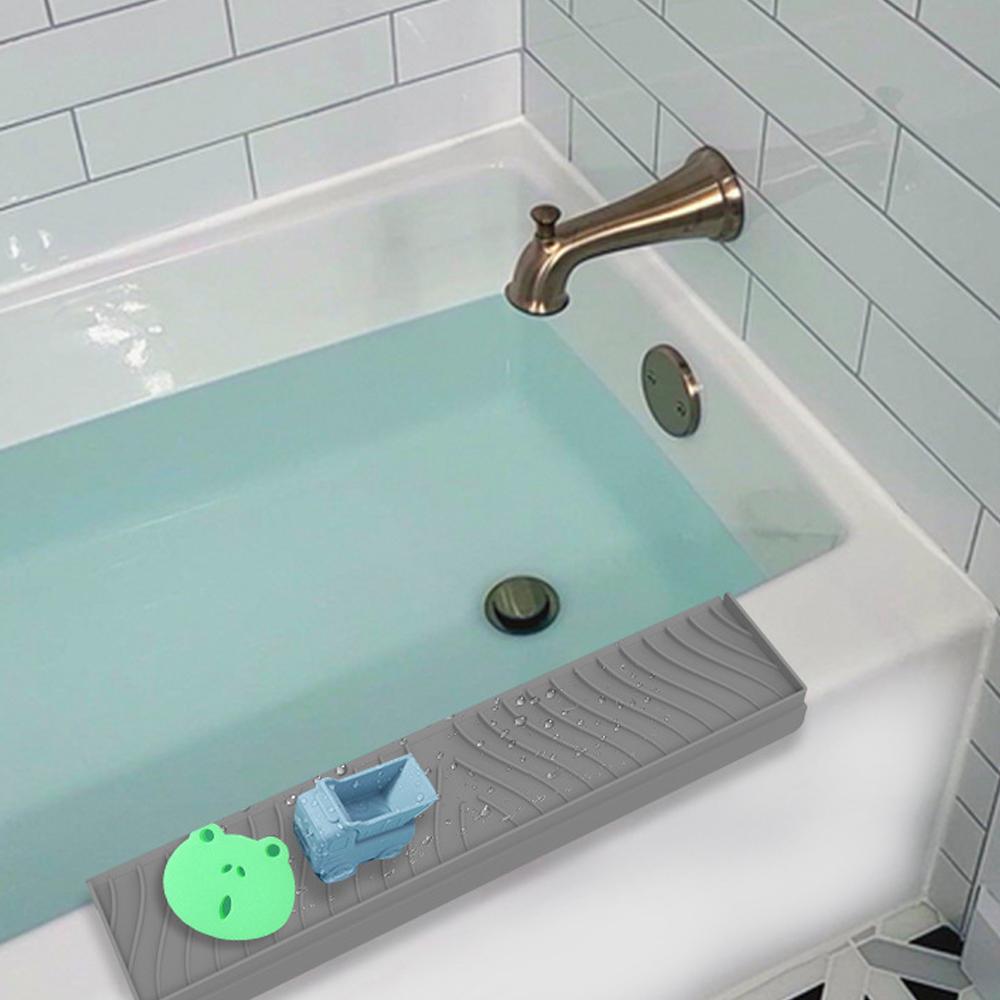 Silicone Sink Splash Guard Sucker Sink Edge Protector New Water Retaining Pad  Kitchen