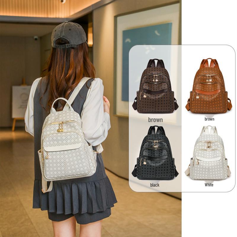 Women's Retro Print Backpack 2025 - High-Quality, Casual Travel Fashion
