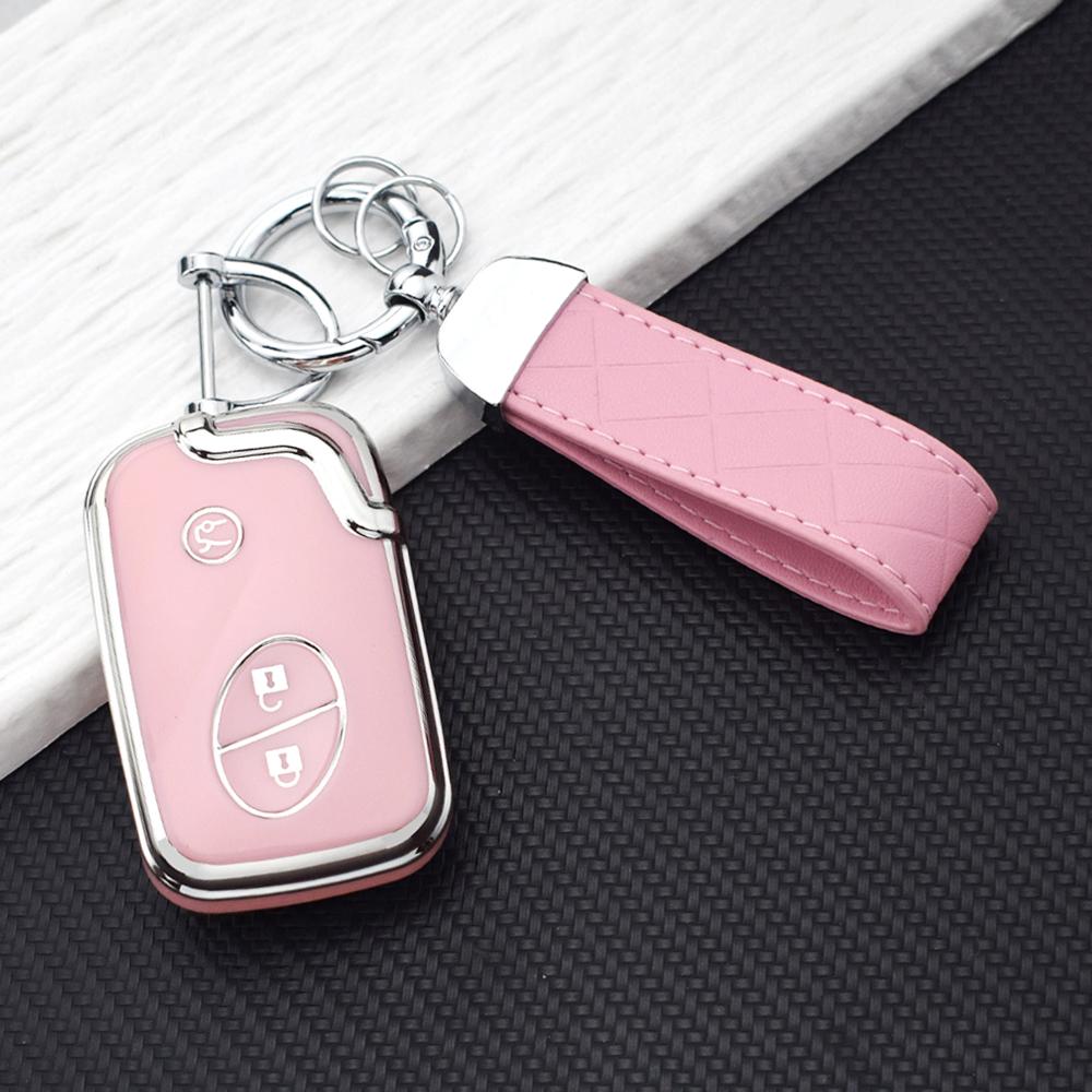 3 Buttons TPU Smart Remote Key Fob Case for Lexus IS250 CT200 CT200h RX270 RX350 RX450 Car Key Cover Holder Keychain Accessories