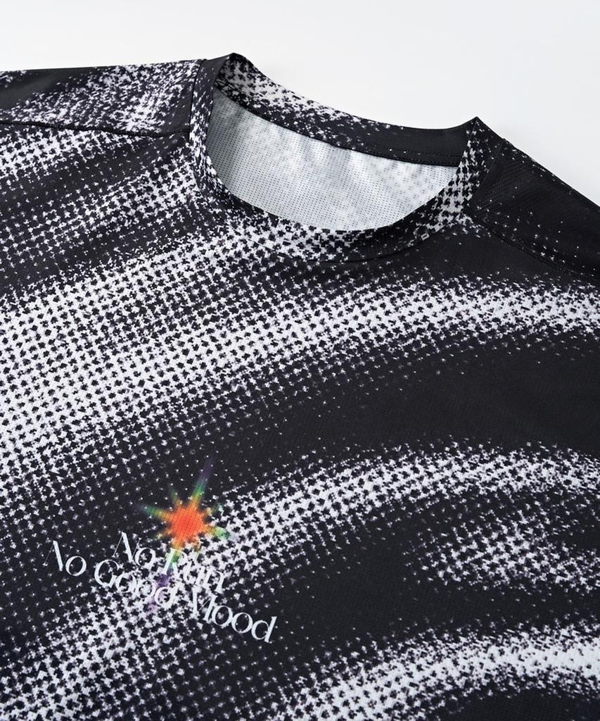Beoteunseoul Illusion Dot Spiral Tech Oversized Long Sleeve (Black)