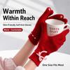 Solid Color Touch Screen Gloves Knitted Texture Thermal Riding Gloves  Winter Season