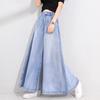 Women Jeans Cotton Full Length Softener Wide Leg Pants Bell-bottoms Loose Girls Jeans Simple Luxury