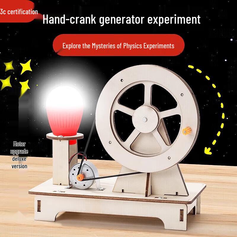 Zestaw naukowy generatora ręcznego DIY