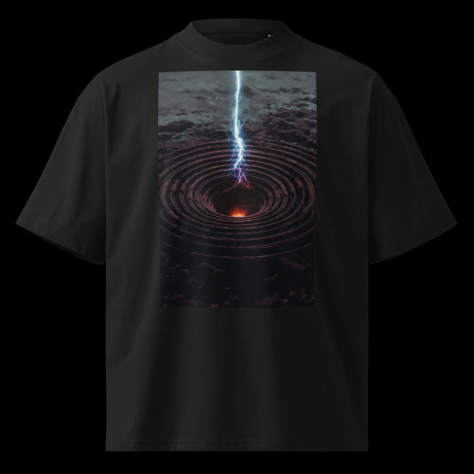The Fracture Of Control Shirt, Matrix Abyss Tee, Brutalist Cyberpunk Apparel, Sovereign Human Clothing, Matrix Awakening Oversized T-Shirt S