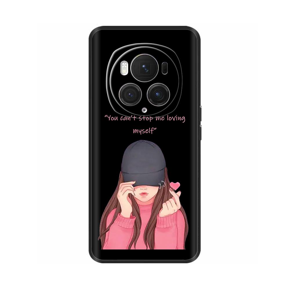 For Honor Magic6 Pro 5G Case Back Cover For Honor Magic6 5G Soft Black Silicone Fashion Phone Case For Magic 6 Pro Coque Fundas