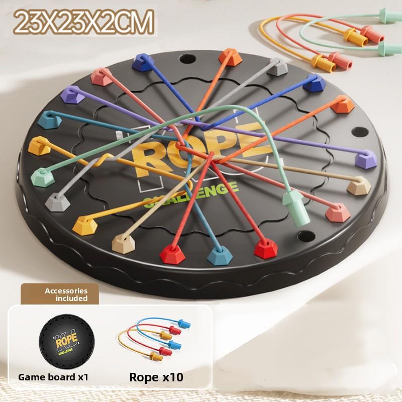 Rope Breaking Battle Challenge Puzzle Knot Toy Educational Interactive Game Logic Training Family Party Gift