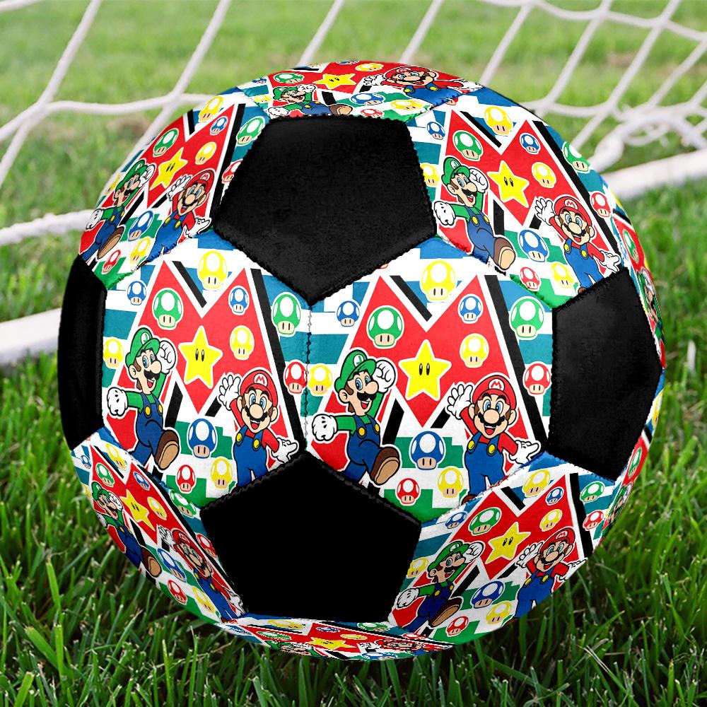 Super Mario4 Soccer Ball Colorful All Ages Machine Stitched PVC Competition Ready Durable High-Bounce.SIZE5