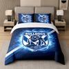 3Pcs Bedding SetCanterbury-Bankstown Bulldogs Soft Bed Sheet and Two Pillowcases Home Bedroom Decor