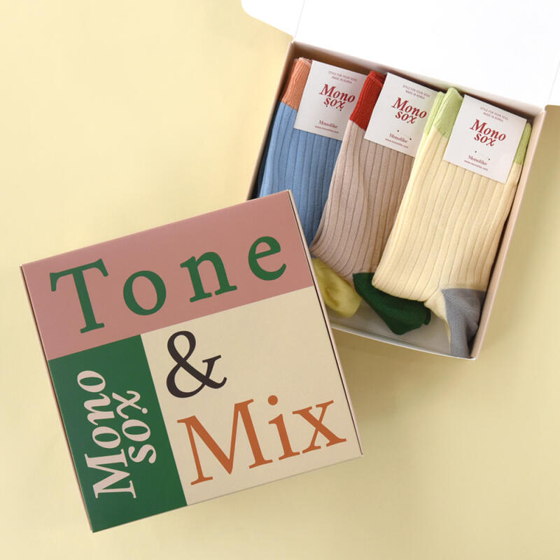 Monosocks 3-piece Gift Set - Tone & Mix A