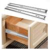 1 Pair 18 Inch   Bearing Cabinet Drawer Slider Runner Steel Slide Rails