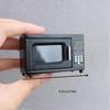 1:12 Dollhouse Miniature Black Microwave Oven Furniture Home Model Decor Toy Doll House Accessories