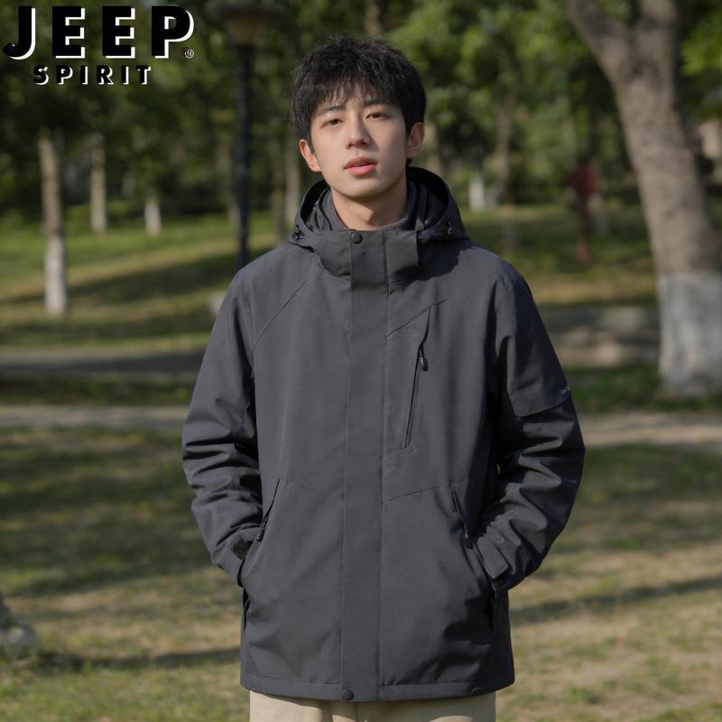 

JEEP SPIRIT Outdoor 3-in-1 Warm Waterproof Hooded Jacket M