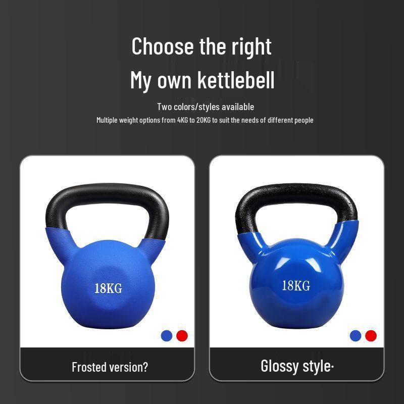 Women s and Men s Painted Cast Iron Kettlebell - Personal Trainer and Handheld Fitness Equipment. 4 kg глянцевый