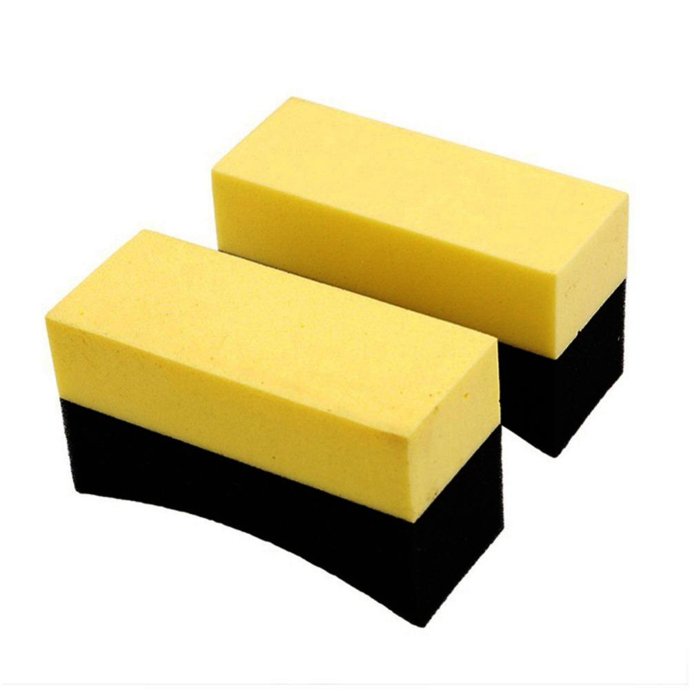 2-20 Stück Reifen Glanz Applikator Pads Auto Reifen Dressing Applikator Schwämme Wiederverwendbare Reinigungsschwämme Auto Karosserie Reinigungswerkzeuge