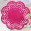 OIMG Disposable Lace Party Paper Plates