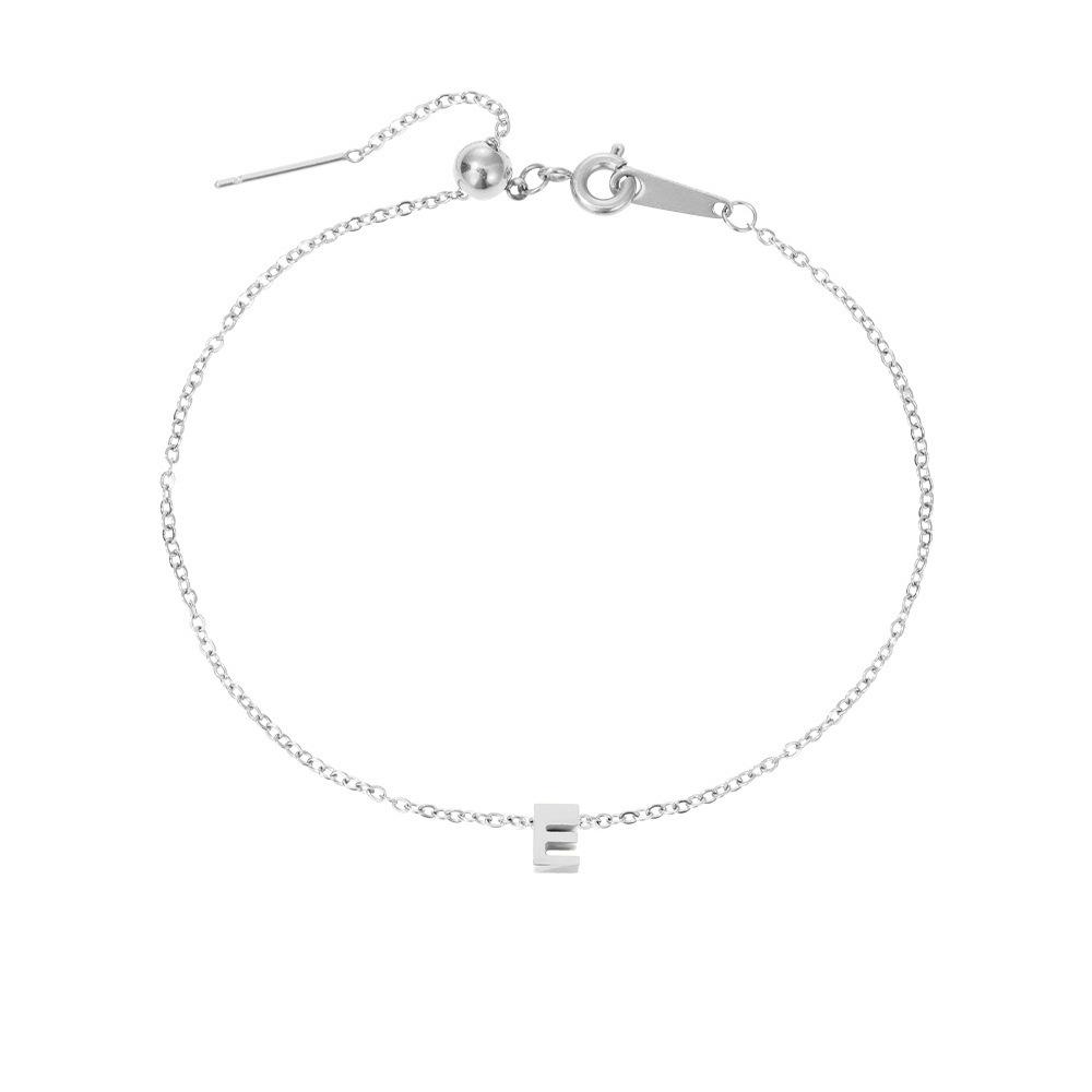 Gold-Plated Titanium Steel DIY Name Bracelet for Women – Versatile, Elegant Gift Jewelry